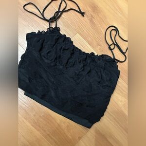 MOTEL Butterfly Crop Top Size S